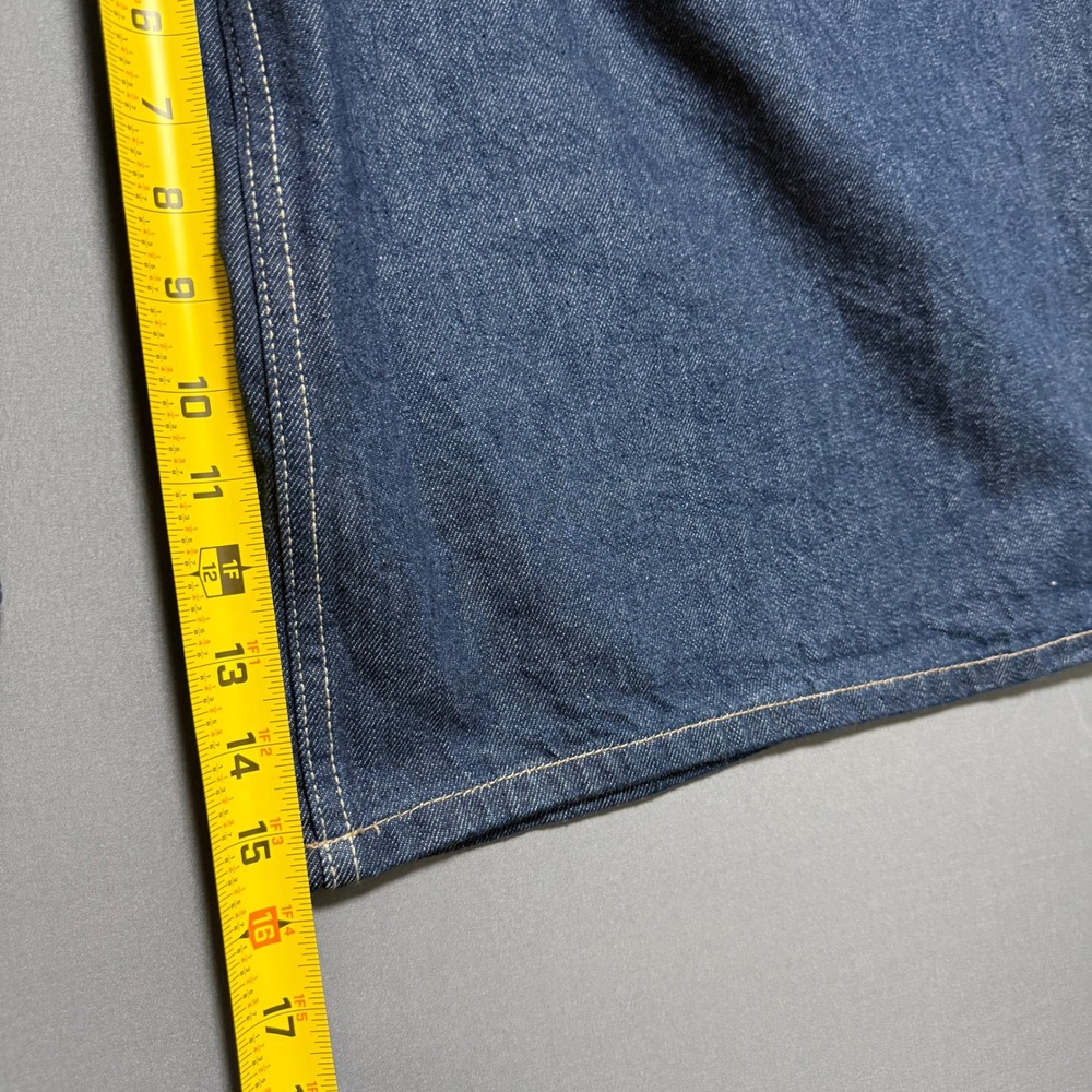 We The Free Antonia Crop Jeans Women 29 Blue Wide Leg Pleated High Rise Boho Y2K - Picture 6 of 14